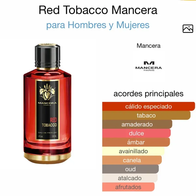 Mancera Red Tobacco 120ml eau de parfum