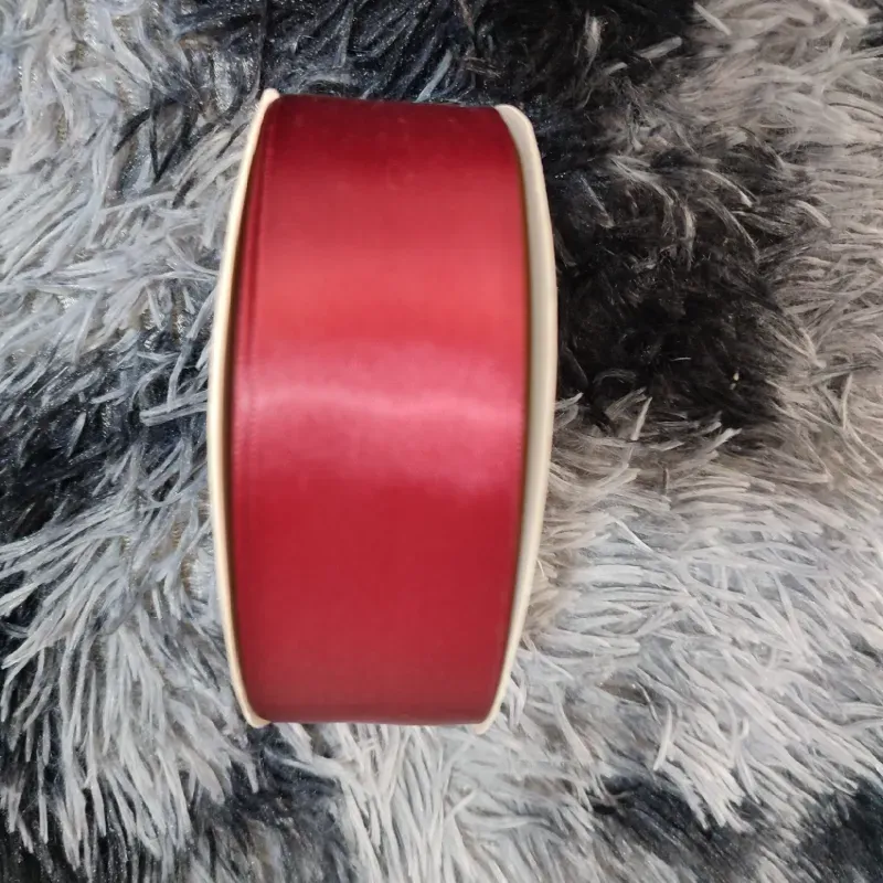 Cinta satín 4cm rojo vino