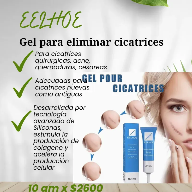 Gel para eliminar cicatrices (6 usd)