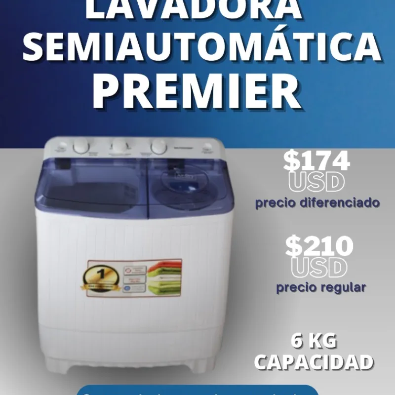 LAVADORA SEMIAUTOMÁTICA PREMIER