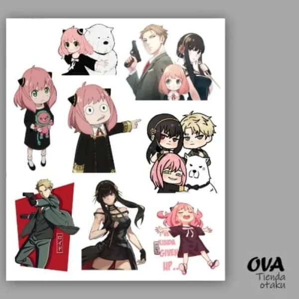  Pack de stickers Spy X Family