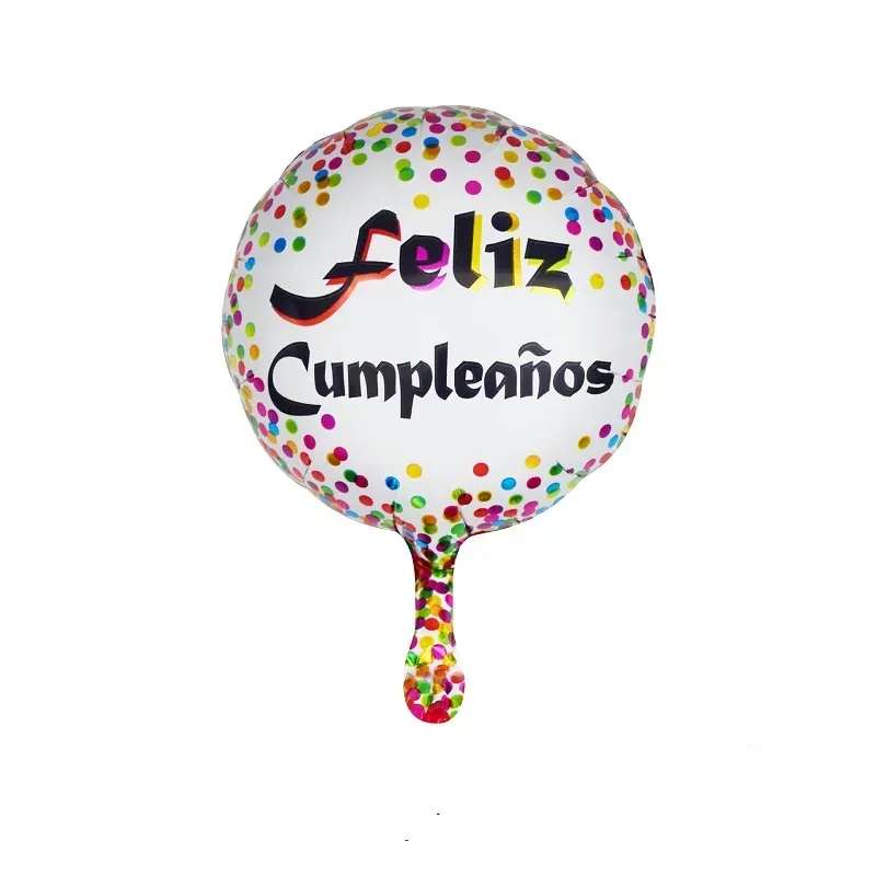 Globo de feliz cumpleaños de 10" 01