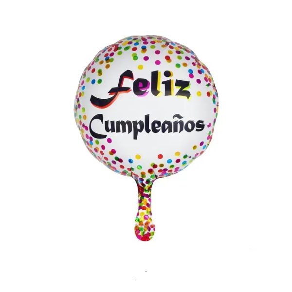 Globo de feliz cumpleaños de 10" 01