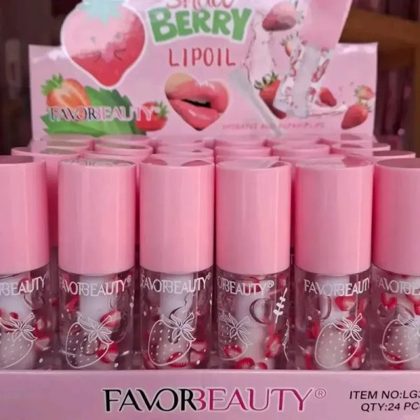 Lip gloss de fresa 