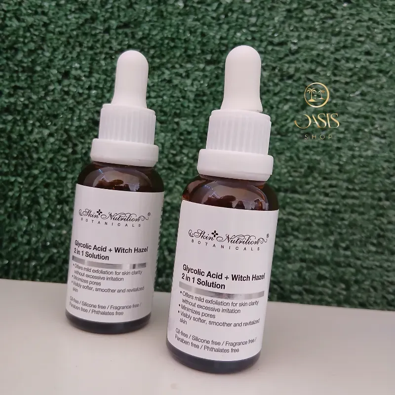 Ácido glicólico + hamamelis