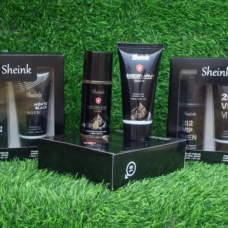 Estuches de perfumes y crema para hombre