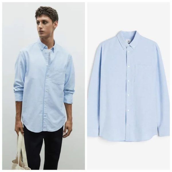 Camisa azul H&M