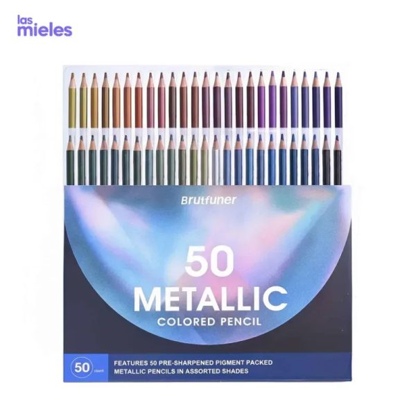 Lápices profesionales de colores metálicos 50U
