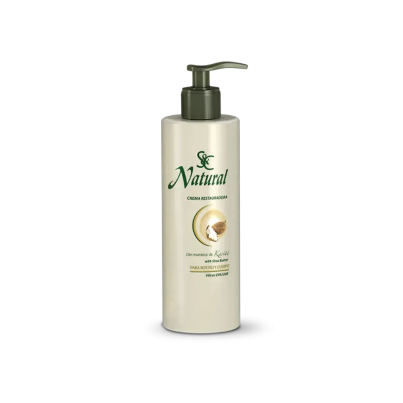 S&C Natural Crema Restauradora con Manteca de Karité 400 mL