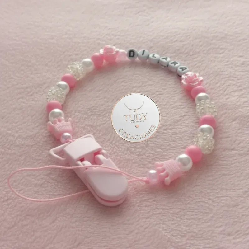 Chupetero de beɓé hembra Florecitas dulce encanto