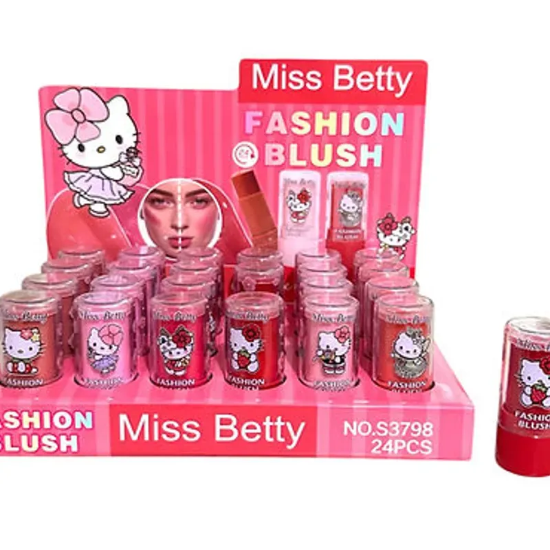 Rubor en barra hello kitty