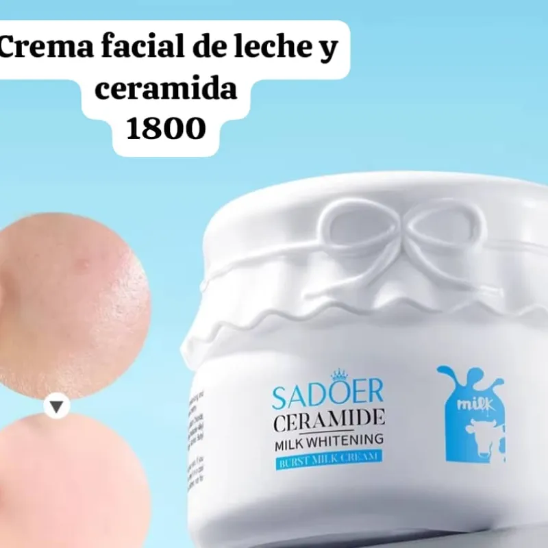 Crema facial de leche
