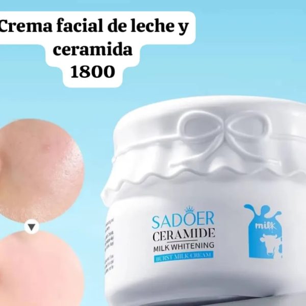 Crema facial de leche