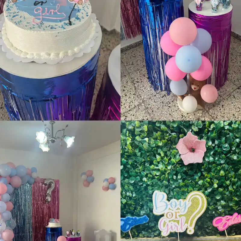 Decoración revelación de sexo