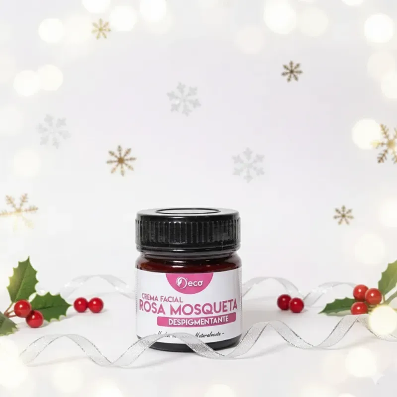 Crema facial despigmentante con rosa mosqueta