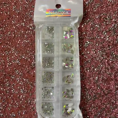 Caja de pedrería imitación diamante