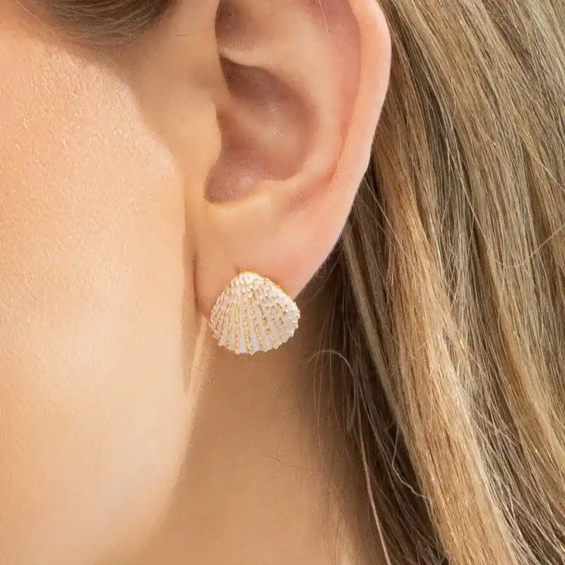 Aretes concha de mar