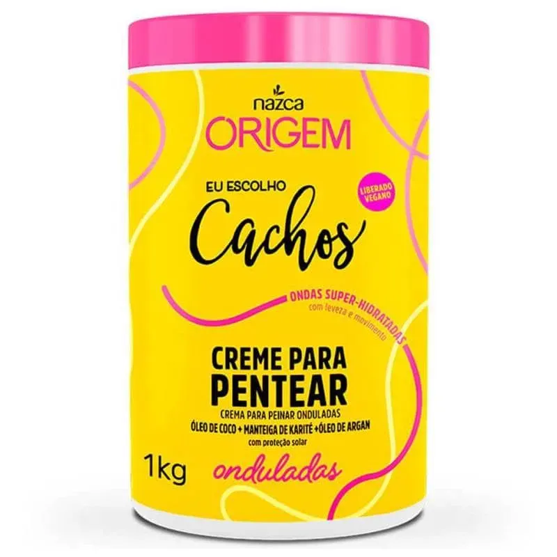 Crema de peinar para cabello rizado