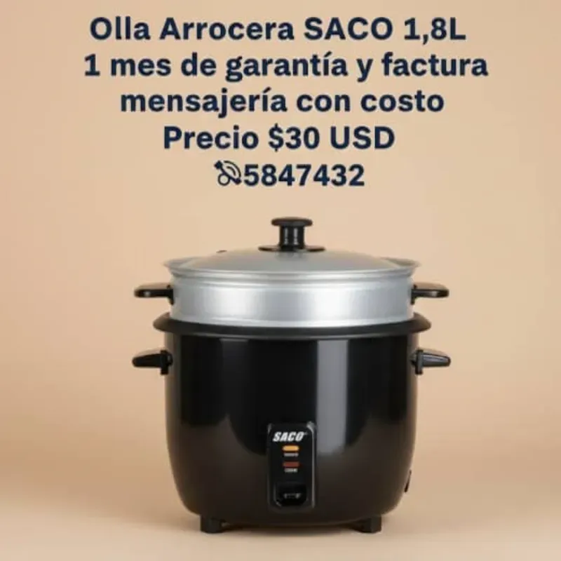 Olla arrocera SACO 1, 8 litros