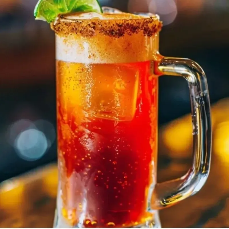 Michelada con cerveza Corona
