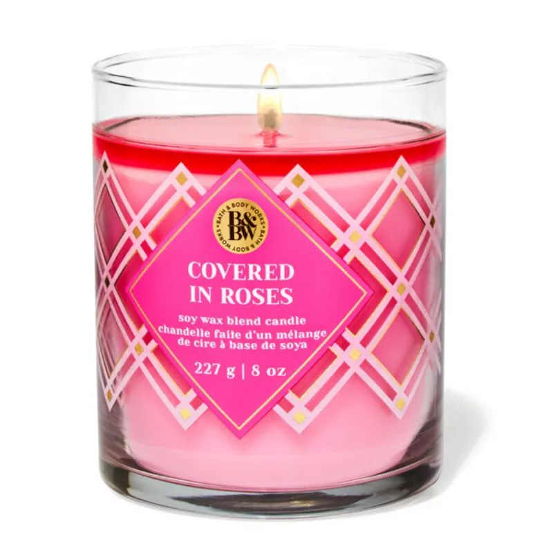 Covered In Rose Candle