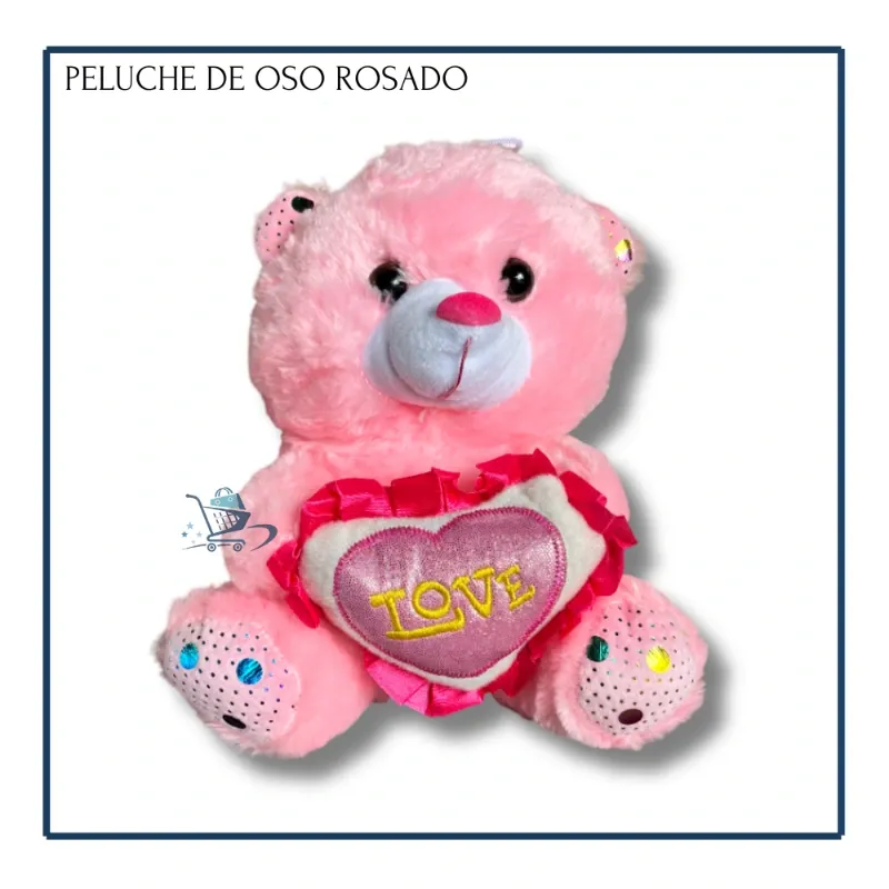 Peluche de Oso Rosado Claro