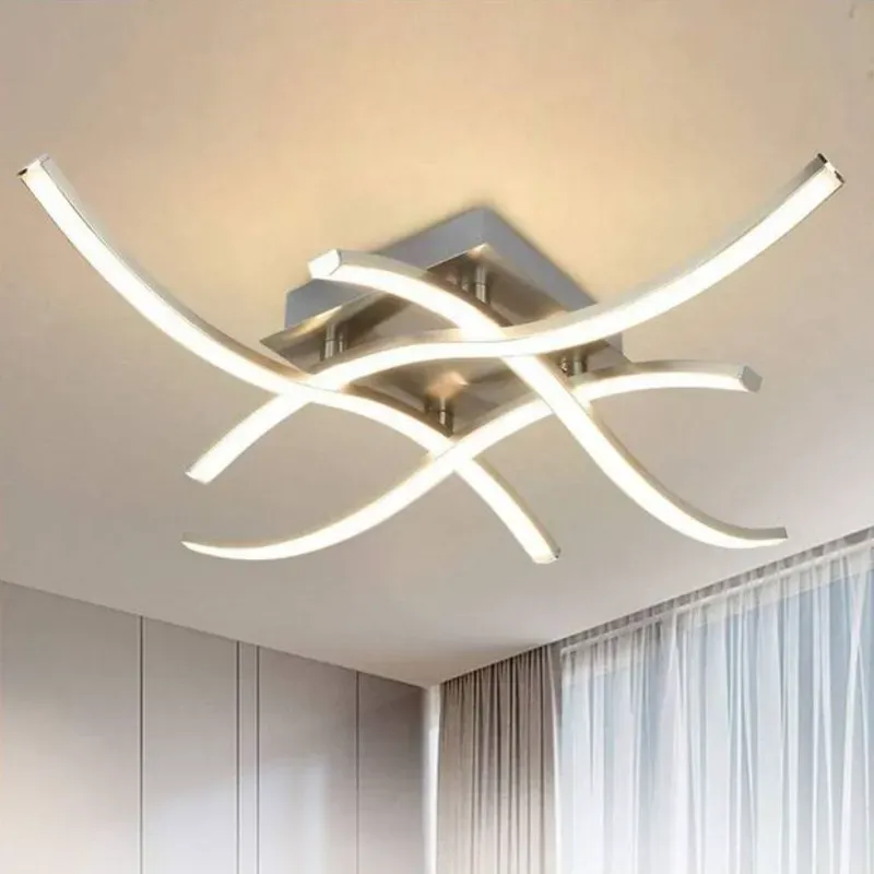 Plafón de líneas led