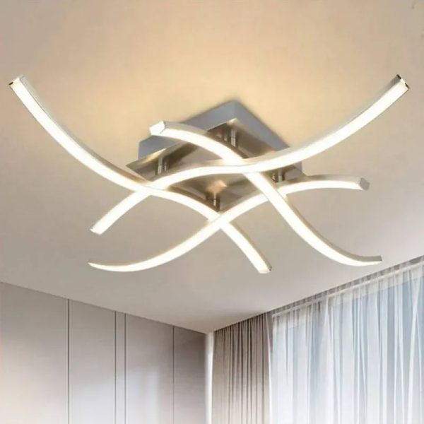 Plafón de líneas led