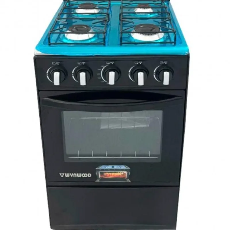 Fogón con horno de 4 quemadores