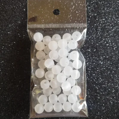 Perlas plásticas redondas de 8mm opacas