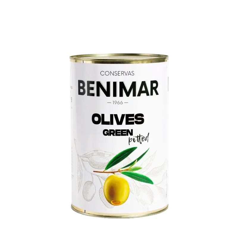 Aceitunas verdes deshuesadas marca Benimar 370 ml