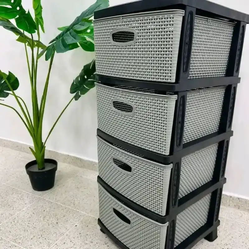 Gavetero plástico de 4 niveles