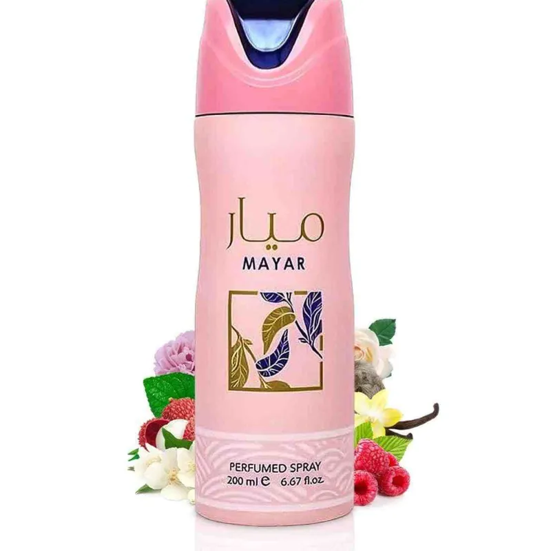 Lattafa Mayar - Desodorante perfumado en aerosol para mujer, 6.7 onzas