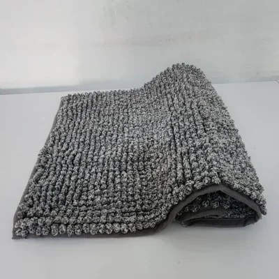 Alfombra de chenilla gris jaspeado