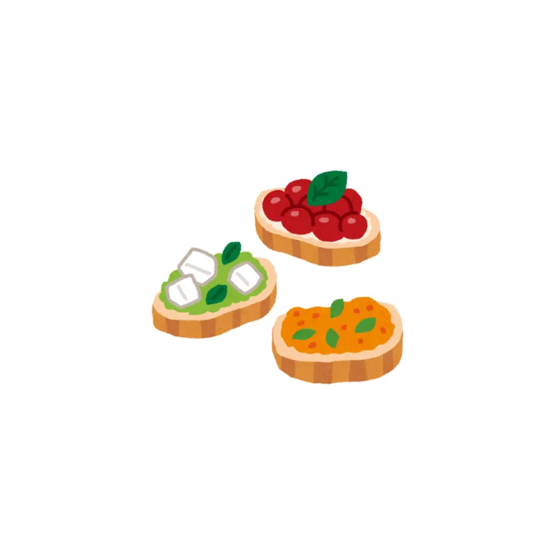 Brusquetas de Vegetales 