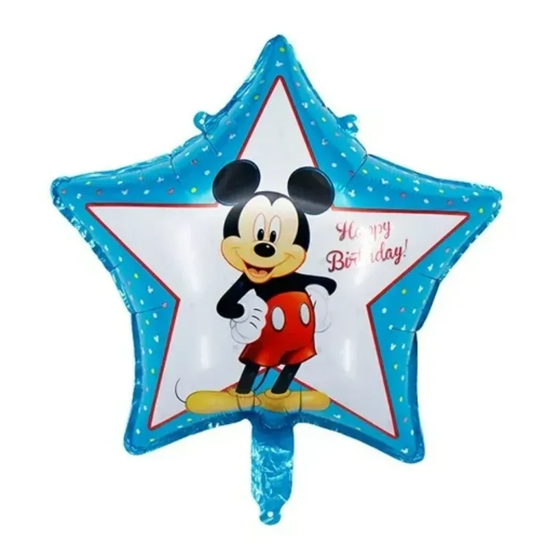 Globo estrella Mickey azul 18"