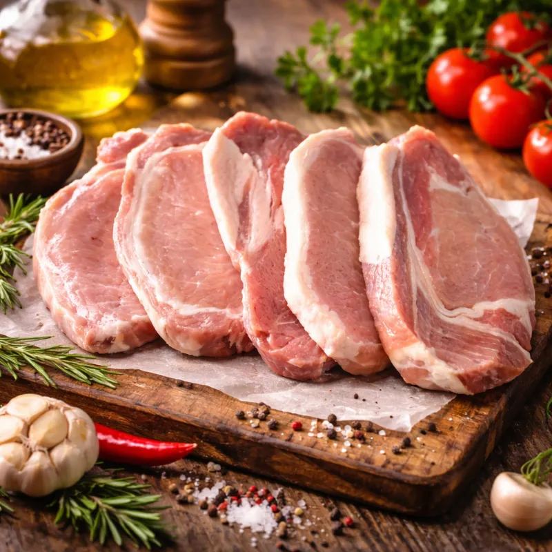 Paquetes de chuleta de 5 unidades gruesas