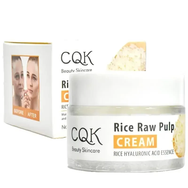 Crema CQK con pulpa de arroz  y ácido hialurónico