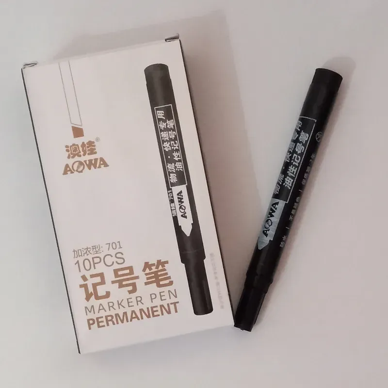 Marcador permanente negro AOWA