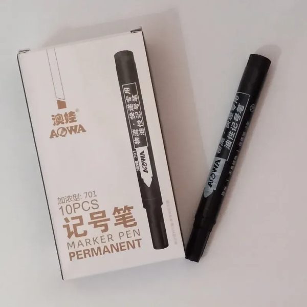 Marcador permanente negro AOWA