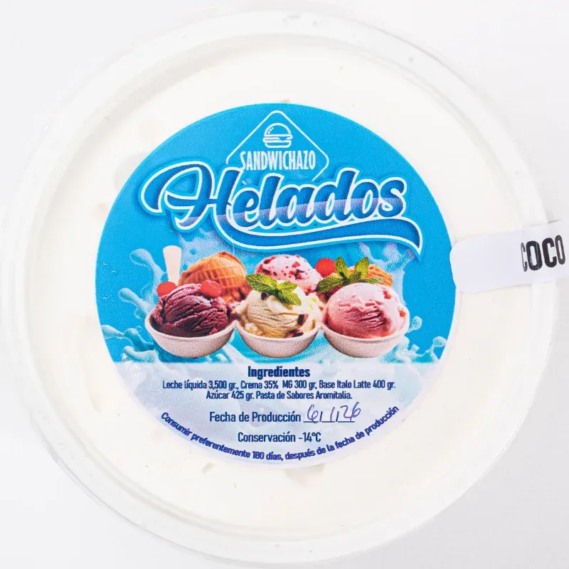 Helado Italiano Coco Natural