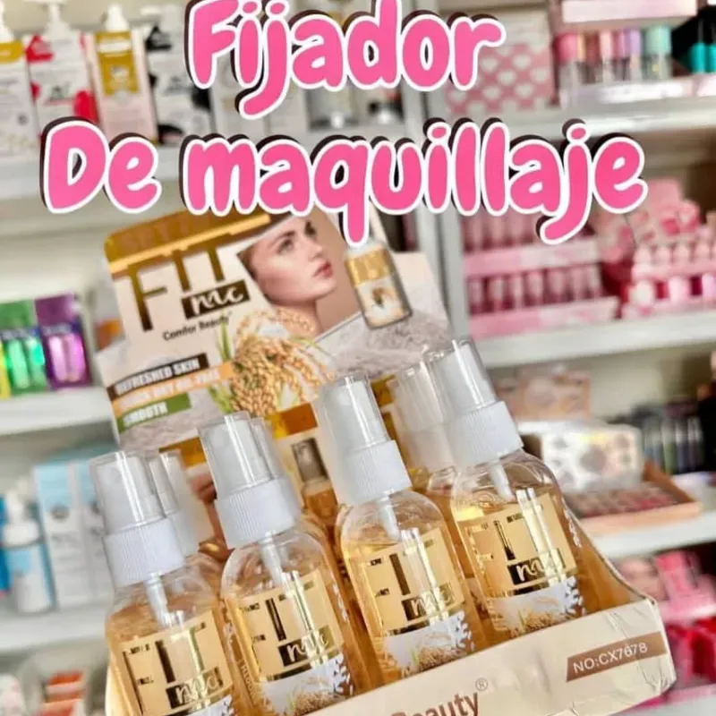 Fijador de maquillaje a base de arroz