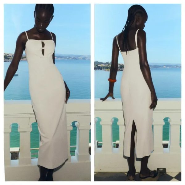 Vestido Zara midi