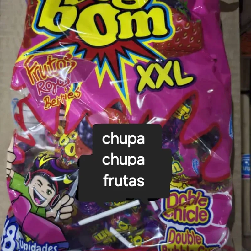 Chupa chupa frutas surtido  xxl 48 und