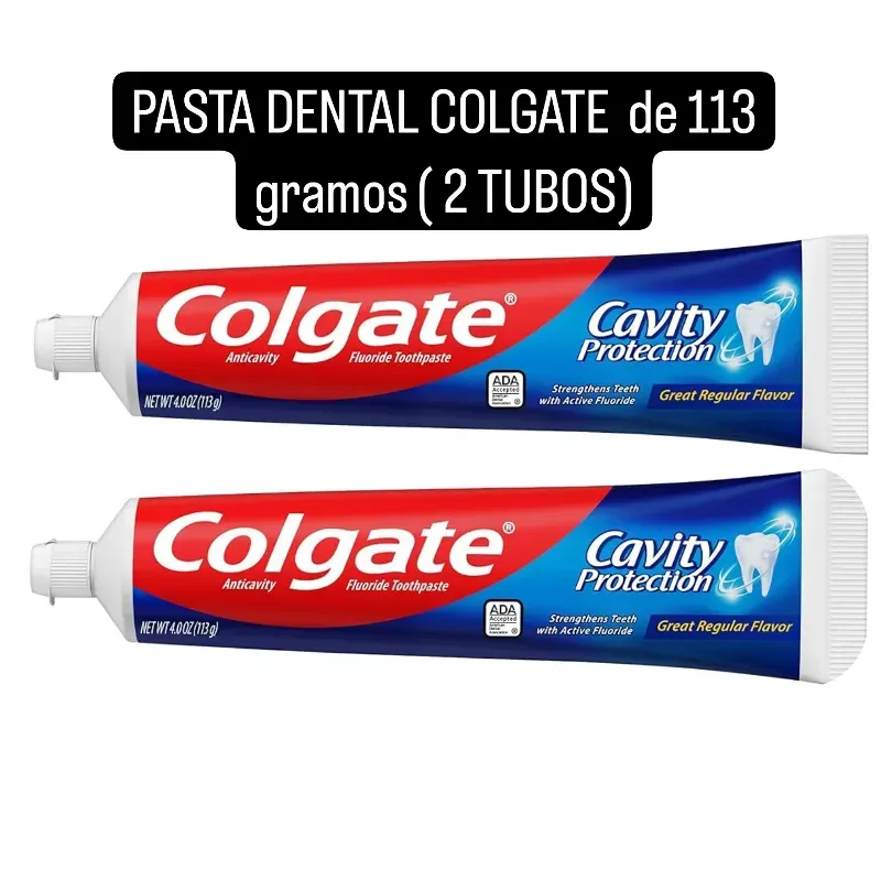 PASTA DE DENTAL COLGATE (2 tubos) 