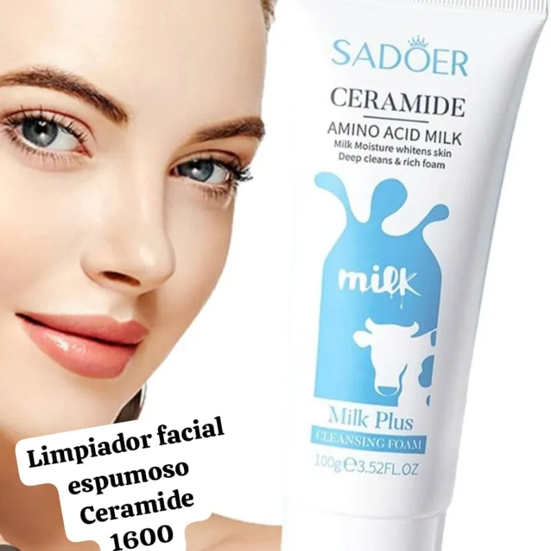 Limpiador facial de leche