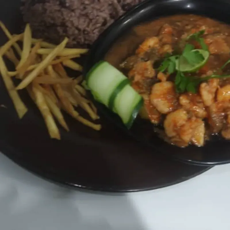 Camarón enchilado.