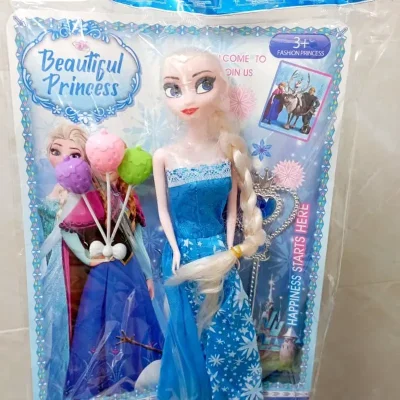 Barbie Frozen con varita y globos
