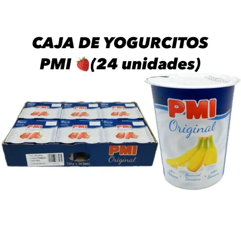 CAJA DE YOGURT  (24 unidades) macedonio y Fresa