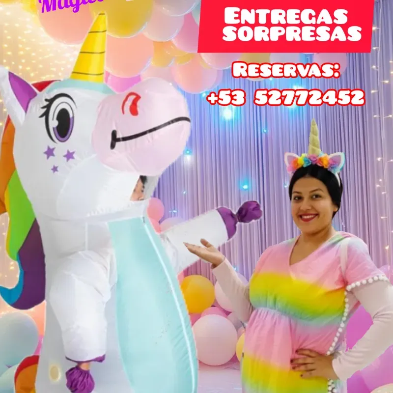Entrega sorpresa con Tano el unicornio